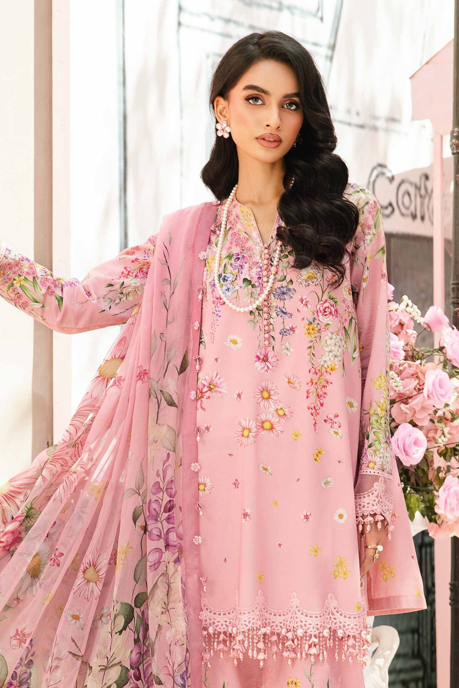 Maria.B MPrints Embroidered Lawn Unstitched 3Pc Suit MPT-2603-B