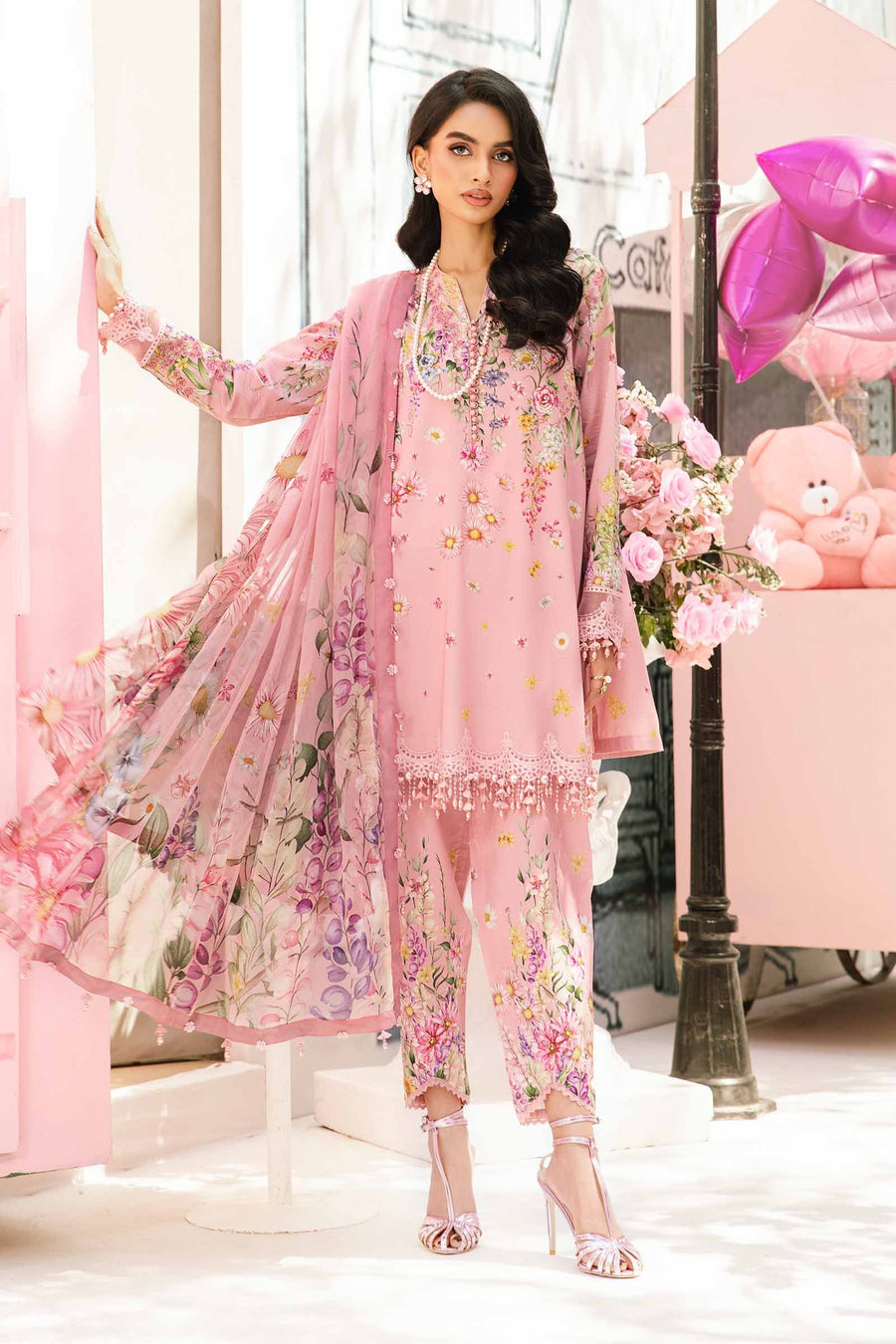 Maria.B MPrints Embroidered Lawn Unstitched 3Pc Suit MPT-2603-B