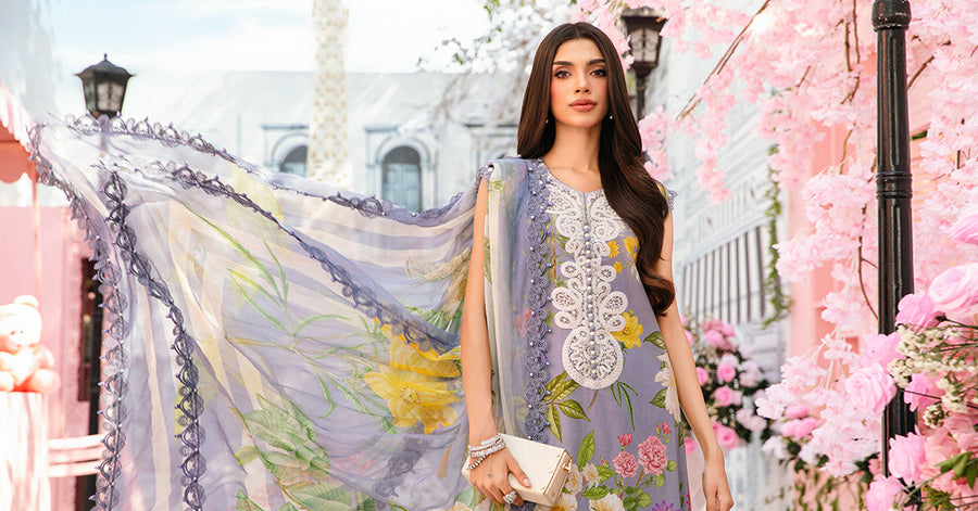Maria.B MPrints Embroidered Lawn Unstitched 3Pc Suit MPT-2604-A