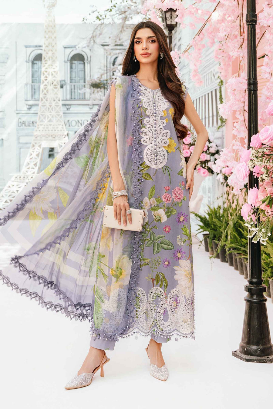 Maria.B MPrints Embroidered Lawn Unstitched 3Pc Suit MPT-2604-A