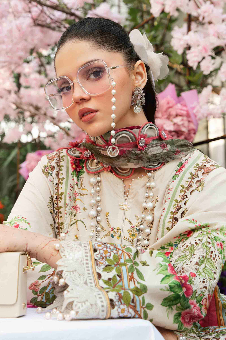 Maria.B MPrints Embroidered Lawn Unstitched 3Pc Suit MPT-2605-A