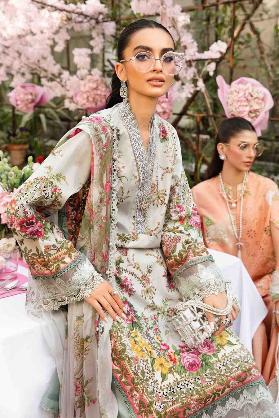Maria.B MPrints Embroidered Lawn Unstitched 3Pc Suit MPT-2605-B