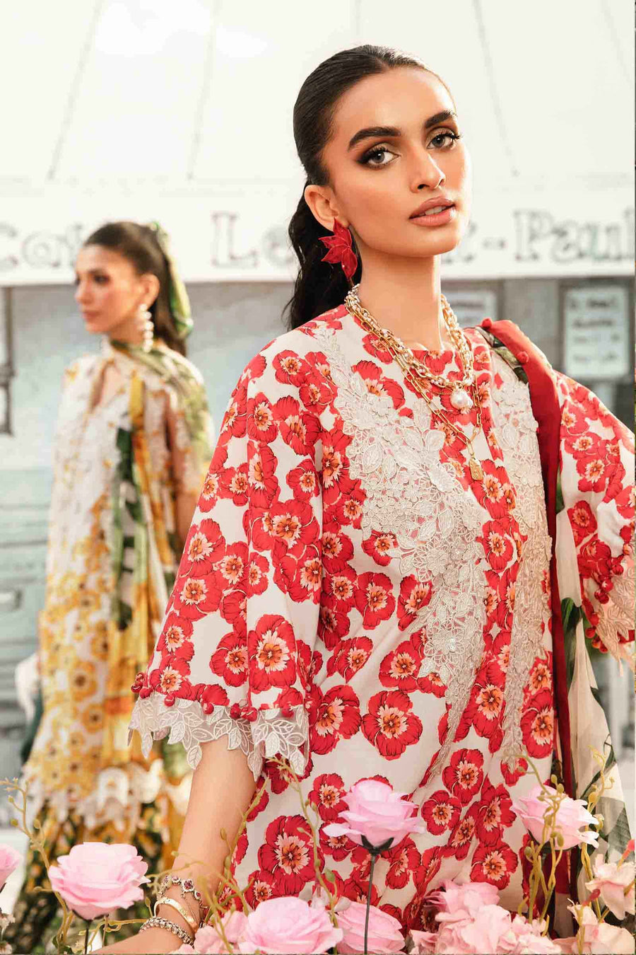Maria.B MPrints Embroidered Lawn Unstitched 3Pc Suit MPT-2606-B