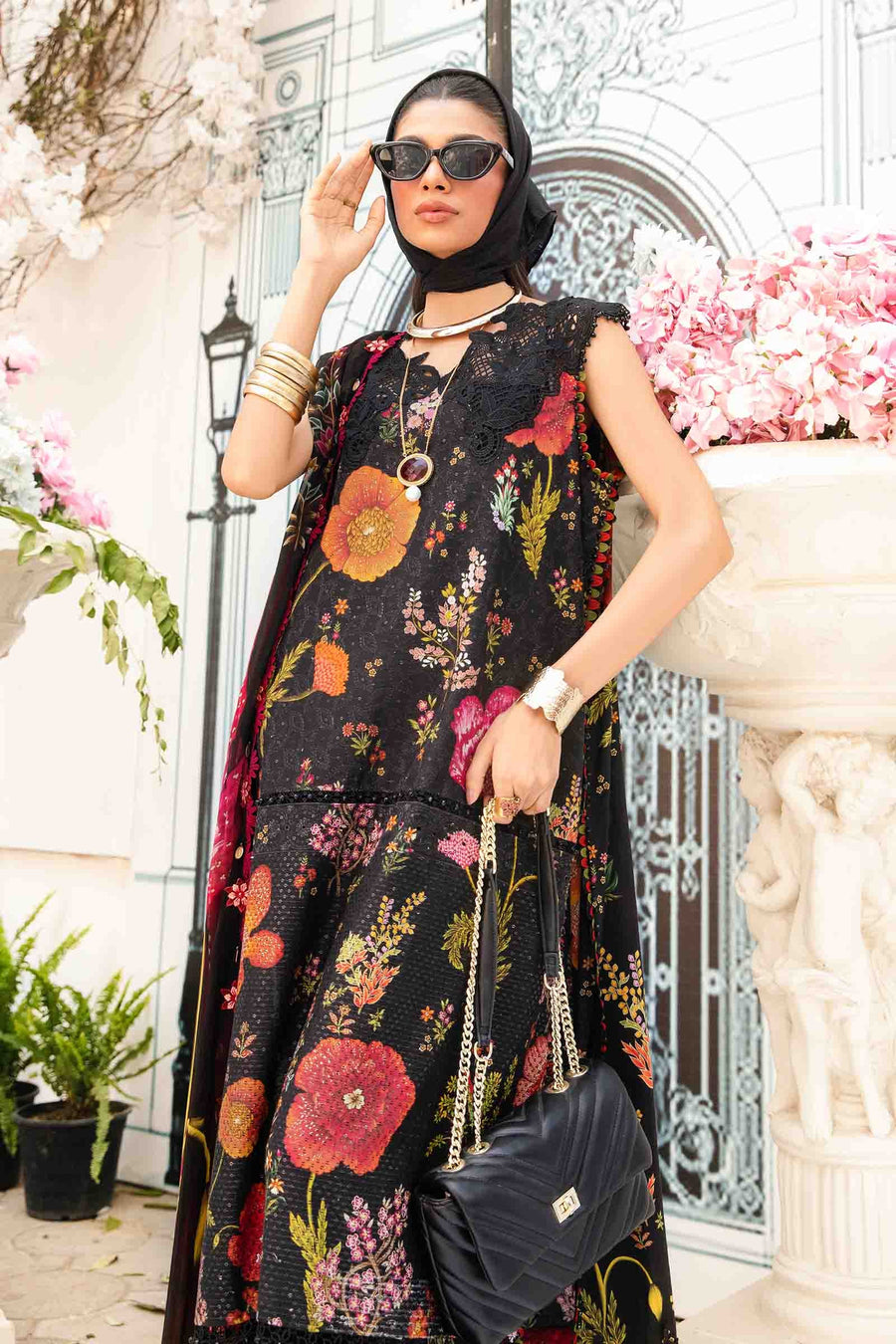 Maria.B MPrints Embroidered Lawn Unstitched 3Pc Suit MPT-2607-B