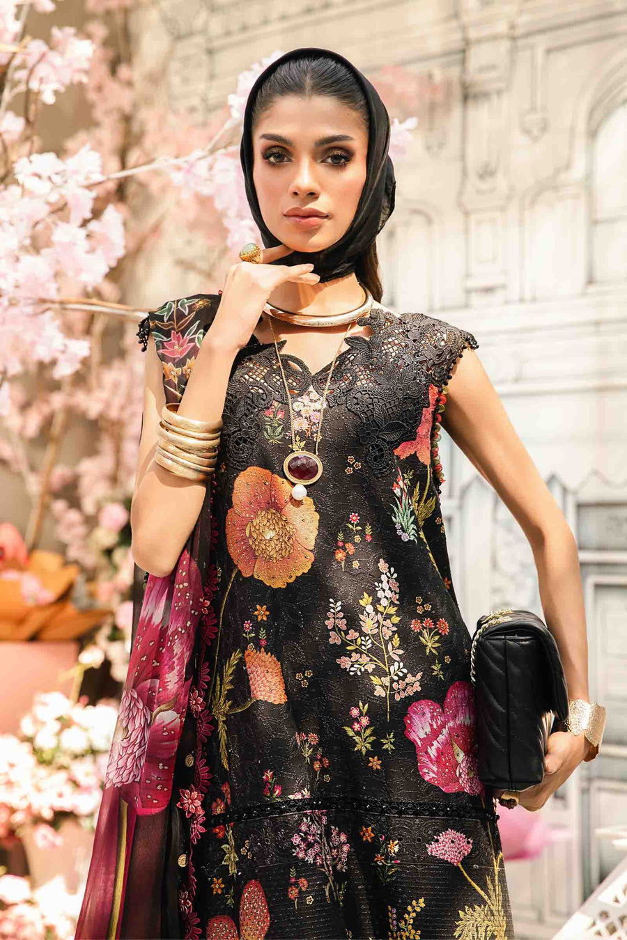 Maria.B MPrints Embroidered Lawn Unstitched 3Pc Suit MPT-2607-B