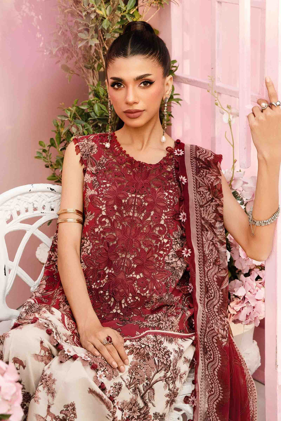 Maria.B MPrints Embroidered Lawn Unstitched 3Pc Suit MPT-2608-A