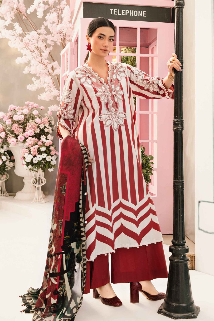 Maria.B MPrints Embroidered Lawn Unstitched 3Pc Suit MPT-2609-A