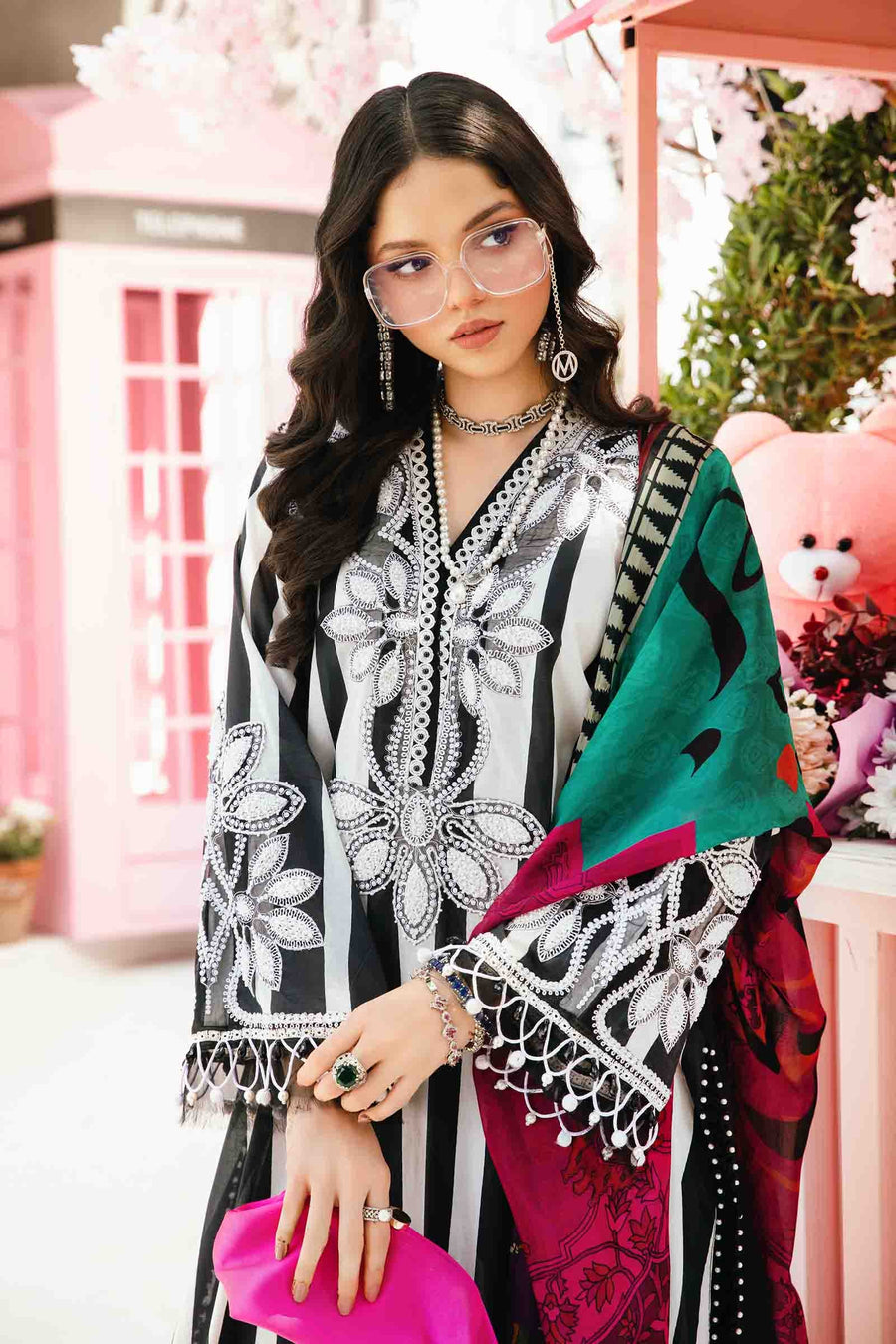 Maria.B MPrints Embroidered Lawn Unstitched 3Pc Suit MPT-2609-B