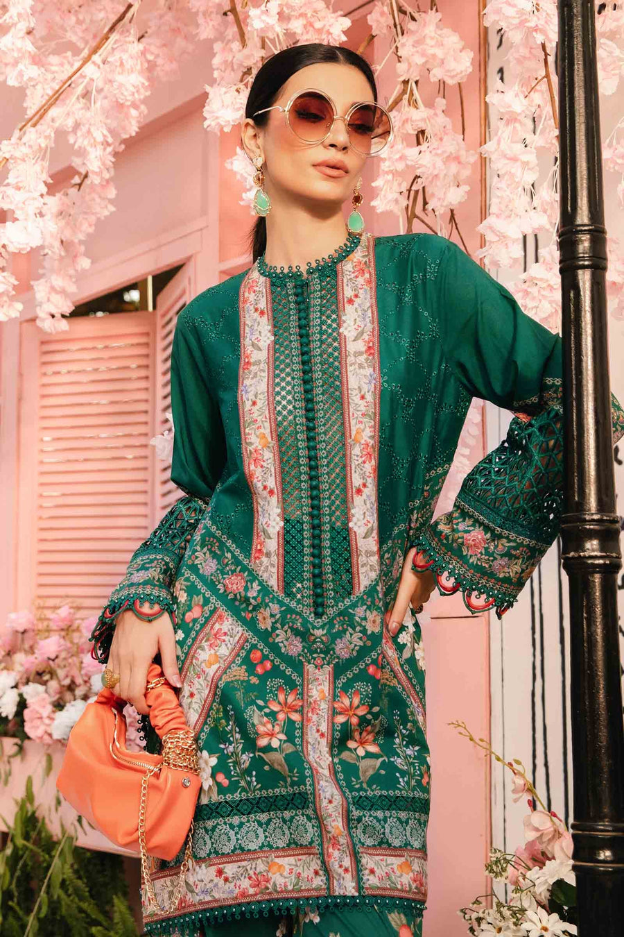 Maria.B MPrints Embroidered Lawn Unstitched 3Pc Suit MPT-2610-A