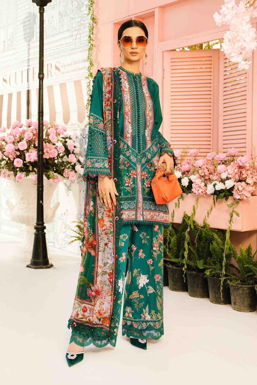 Maria.B MPrints Embroidered Lawn Unstitched 3Pc Suit MPT-2610-A