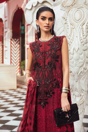 Maria.B MPrints Embroidered Linen Unstitched 3Pc Suit MPT-2702-A