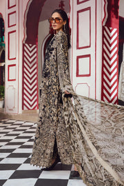 Maria.B MPrints Embroidered Linen Unstitched 3Pc Suit MPT-2702-B