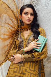 Maria.B MPrints Embroidered Cambric Unstitched 3Pc Suit MPT-2703-A