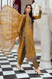 Maria.B MPrints Embroidered Cambric Unstitched 3Pc Suit MPT-2703-A