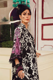 Maria.B MPrints Embroidered Cambric Unstitched 3Pc Suit MPT-2704-B