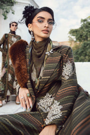 Maria.B MPrints Embroidered Cambric Unstitched 3Pc Suit MPT-2705-B