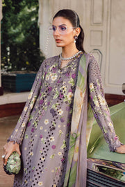Maria.B MPrints Embroidered Cambric Unstitched 3Pc Suit MPT-2706-B