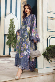 Maria.B MPrints Embroidered Cambric Unstitched 3Pc Suit MPT-2708-B