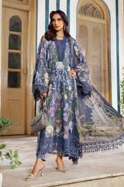 Maria.B MPrints Embroidered Cambric Unstitched 3Pc Suit MPT-2708-B