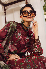 Maria.B MPrints Embroidered Cambric Unstitched 3Pc Suit MPT-2709-A