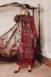 Maria.B MPrints Embroidered Cambric Unstitched 3Pc Suit MPT-2709-A