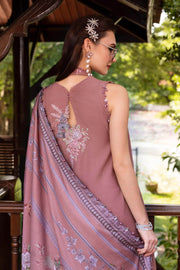 Maria.B MPrints Embroidered Twill Linen Unstitched 3Pc Suit MPT-2801-A