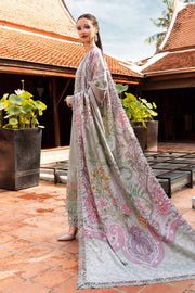 Maria.B MPrints Embroidered Twill Linen Unstitched 3Pc Suit MPT-2802-A