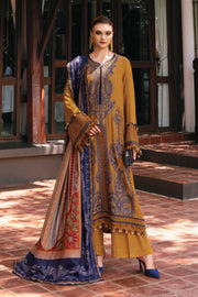 Maria.B MPrints Embroidered Twill Linen Unstitched 3Pc Suit MPT-2803-A