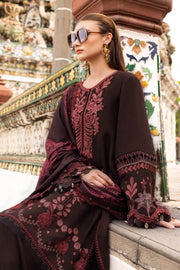 Maria.B MPrints Embroidered Twill Linen Unstitched 3Pc Suit MPT-2804-A