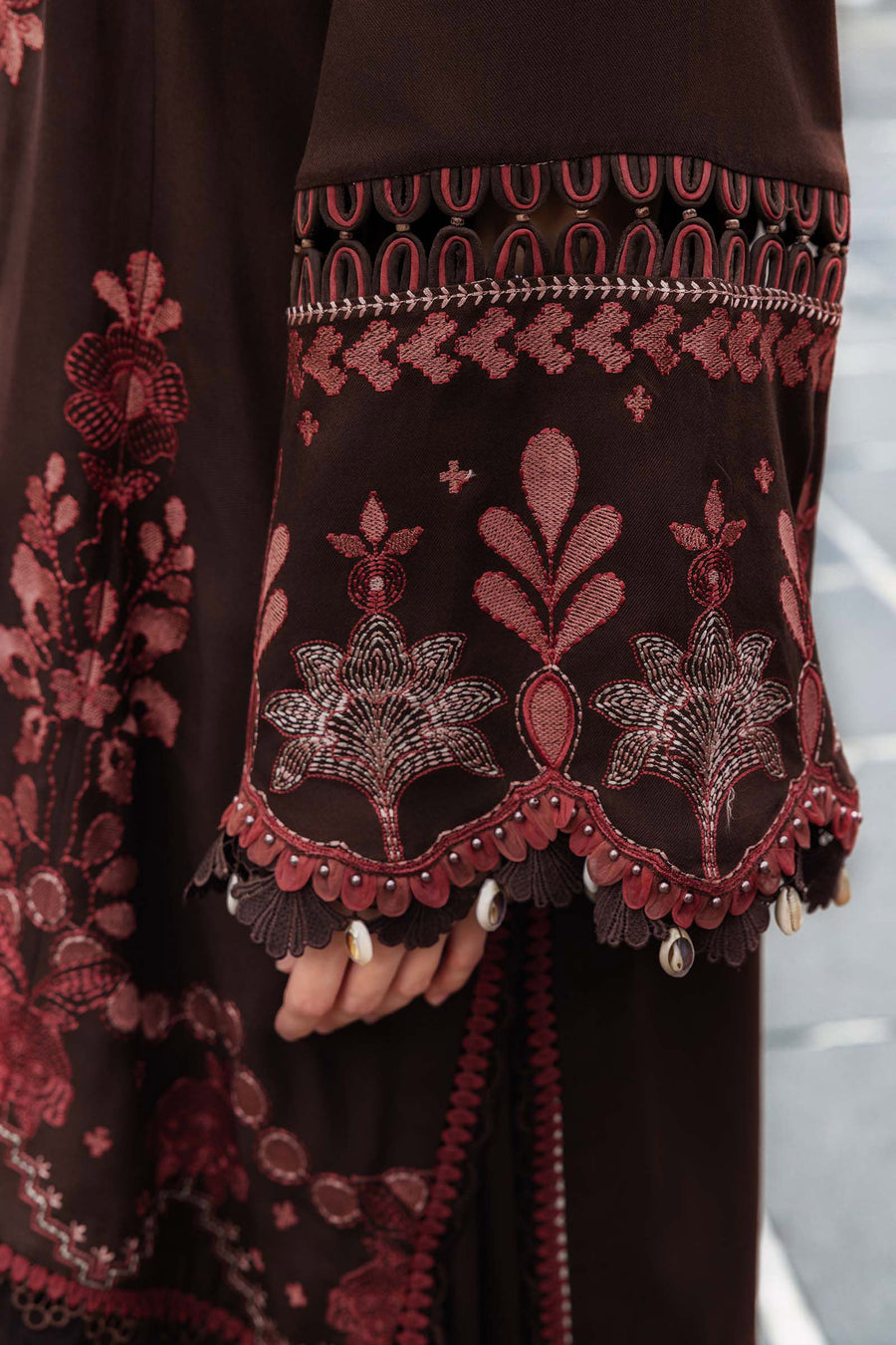 Maria.B MPrints Embroidered Twill Linen Unstitched 3Pc Suit MPT-2804-A
