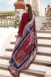 Maria.B MPrints Embroidered Twill Linen Unstitched 3Pc Suit MPT-2805-A