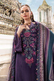Maria.B MPrints Embroidered Twill Linen Unstitched 3Pc Suit MPT-2805-B