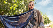 Maria.B MPrints Embroidered Twill Linen Unstitched 3Pc Suit MPT-2806-A