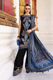 Maria.B MPrints Embroidered Twill Linen Unstitched 3Pc Suit MPT-2806-B