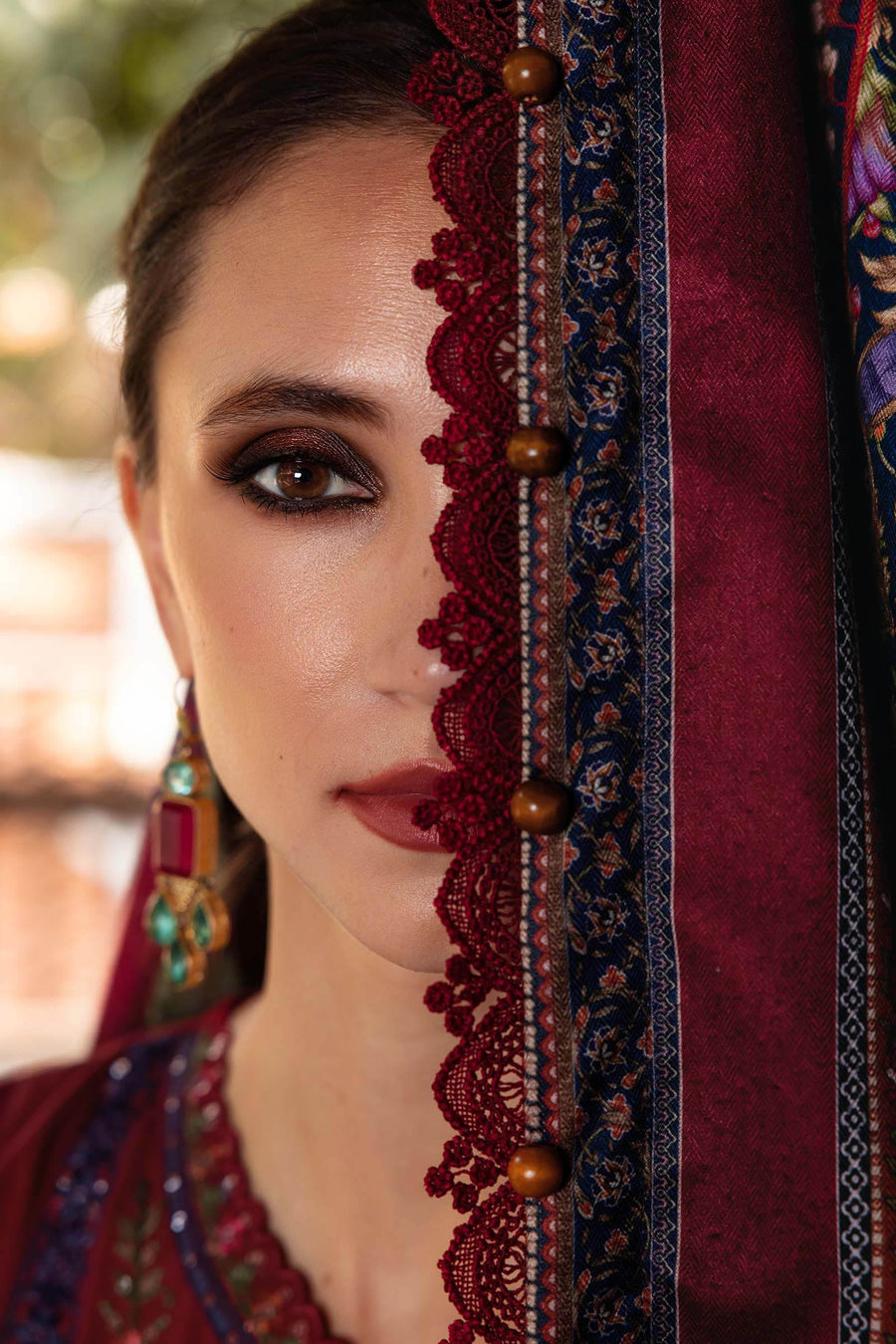 Maria.B MPrints Embroidered Twill Linen Unstitched 3Pc Suit MPT-2807-A