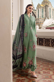 Maria.B MPrints Embroidered Twill Linen Unstitched 3Pc Suit MPT-2808-A