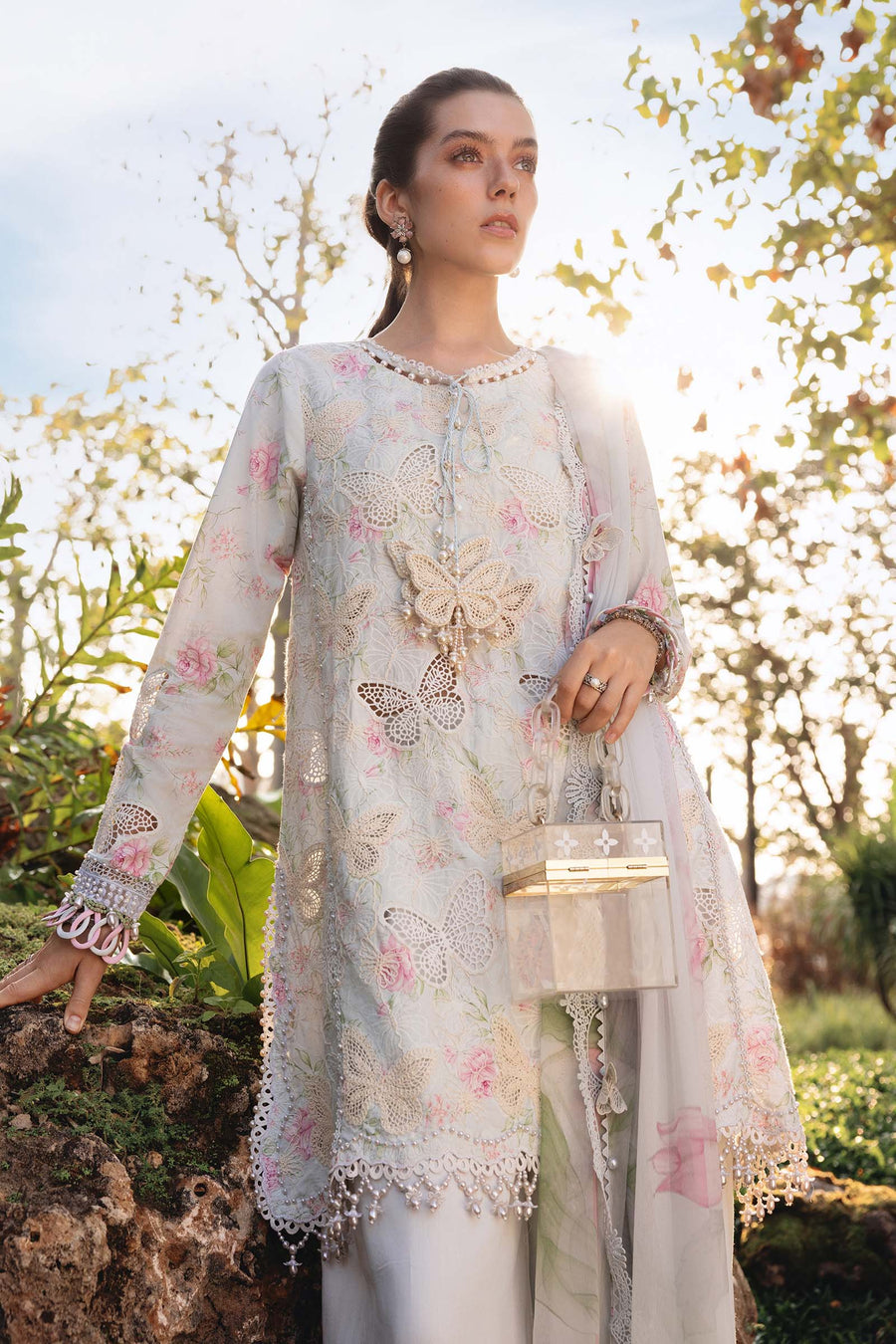 Maria.B MPrints Embroidered Lawn Unstitched 3Pc Suit MPT-2901-A
