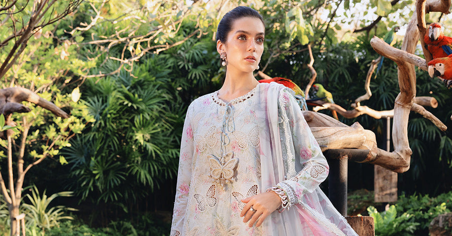 Maria.B MPrints Embroidered Lawn Unstitched 3Pc Suit MPT-2901-A