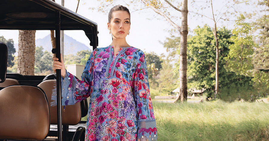 Maria.B MPrints Embroidered Lawn Unstitched 3Pc Suit MPT-2902-B