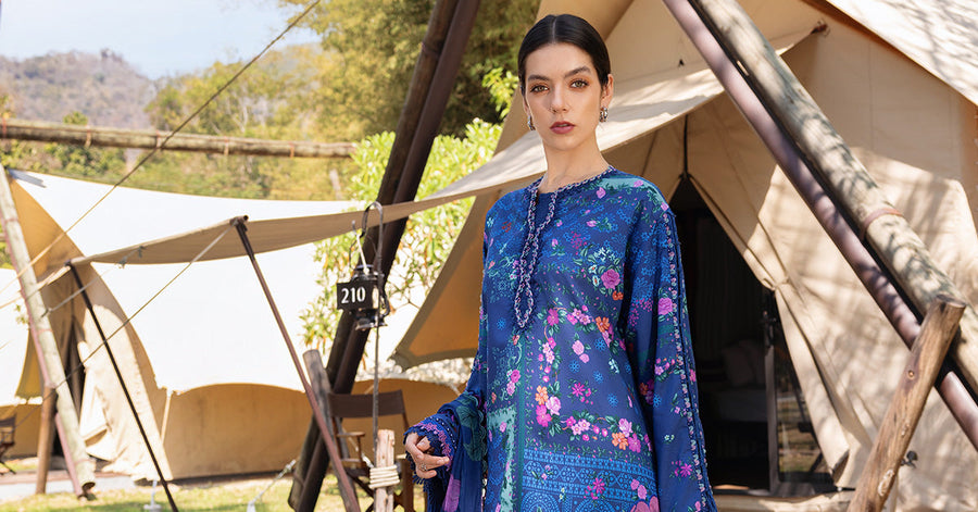 Maria.B MPrints Embroidered Lawn Unstitched 3Pc Suit MPT-2904-B