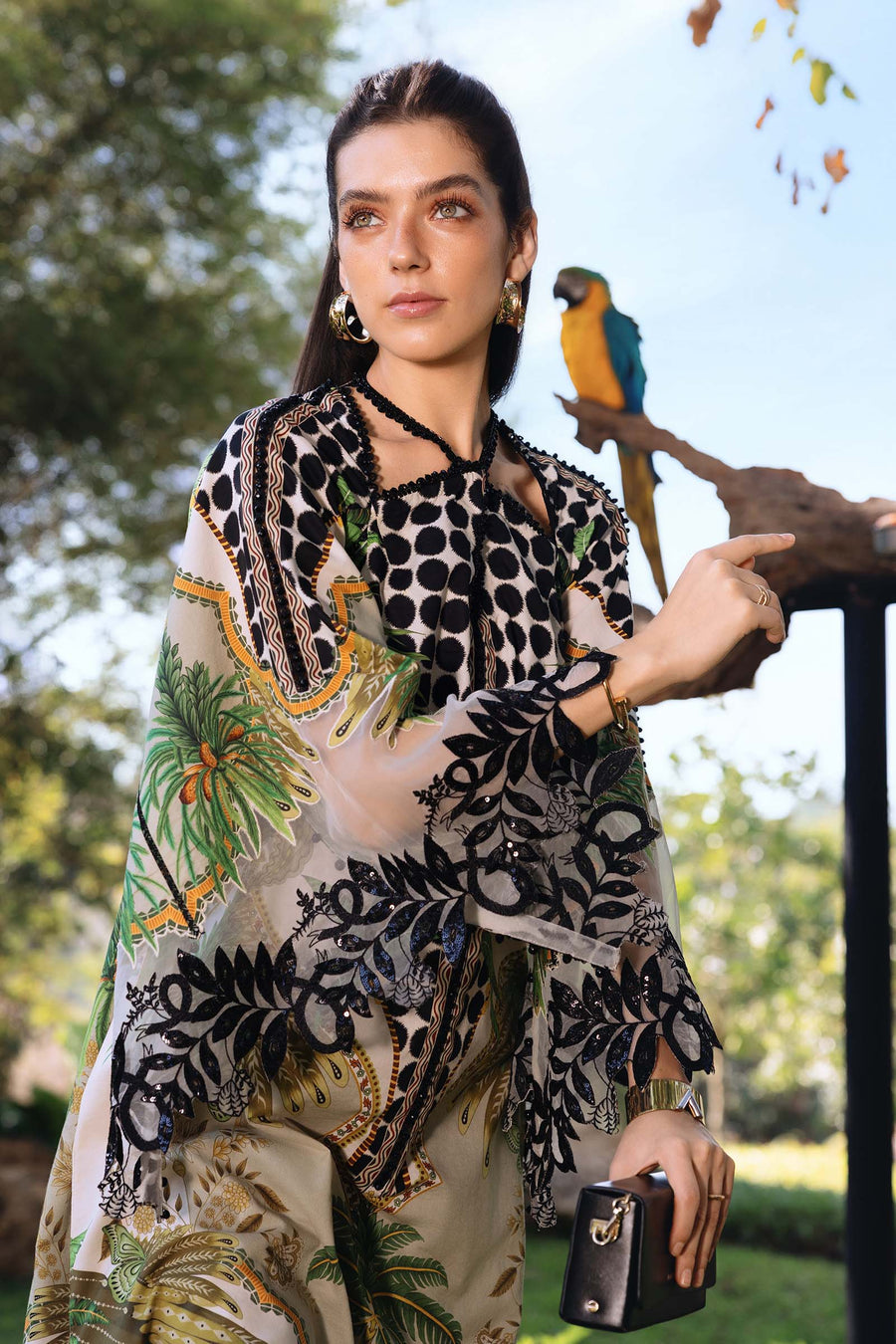 Maria.B MPrints Embroidered Lawn Unstitched 3Pc Suit MPT-2905-A