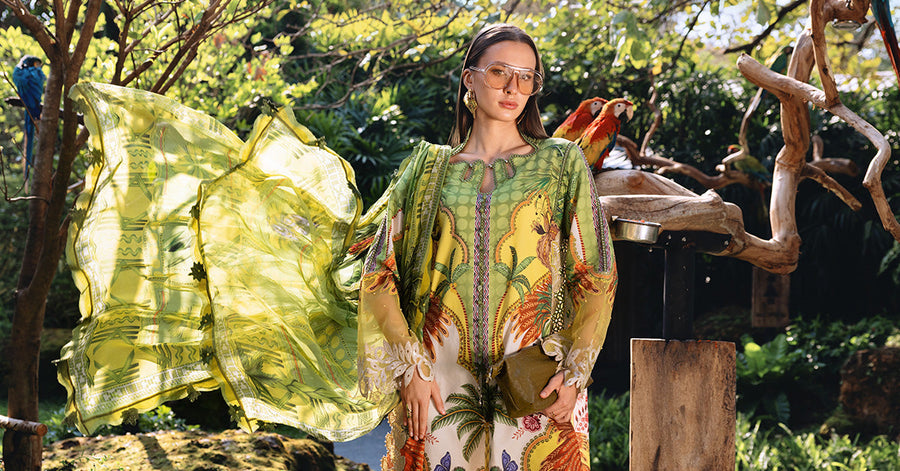 Maria.B MPrints Embroidered Lawn Unstitched 3Pc Suit MPT-2905-B