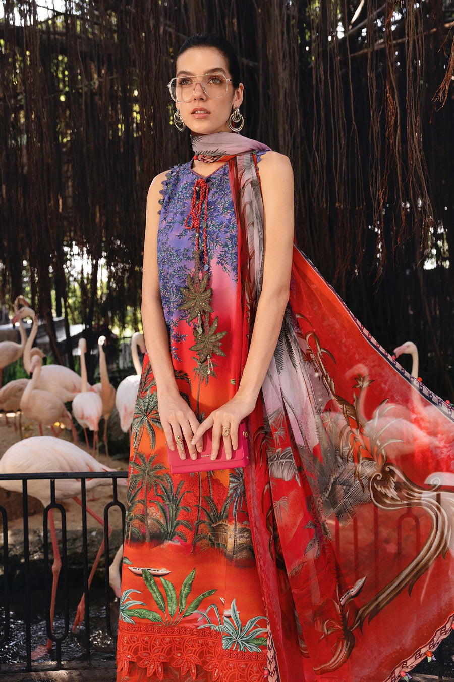 Maria.B MPrints Embroidered Lawn Unstitched 3Pc Suit MPT-2907-B