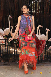 Maria.B MPrints Embroidered Lawn Unstitched 3Pc Suit MPT-2907-B