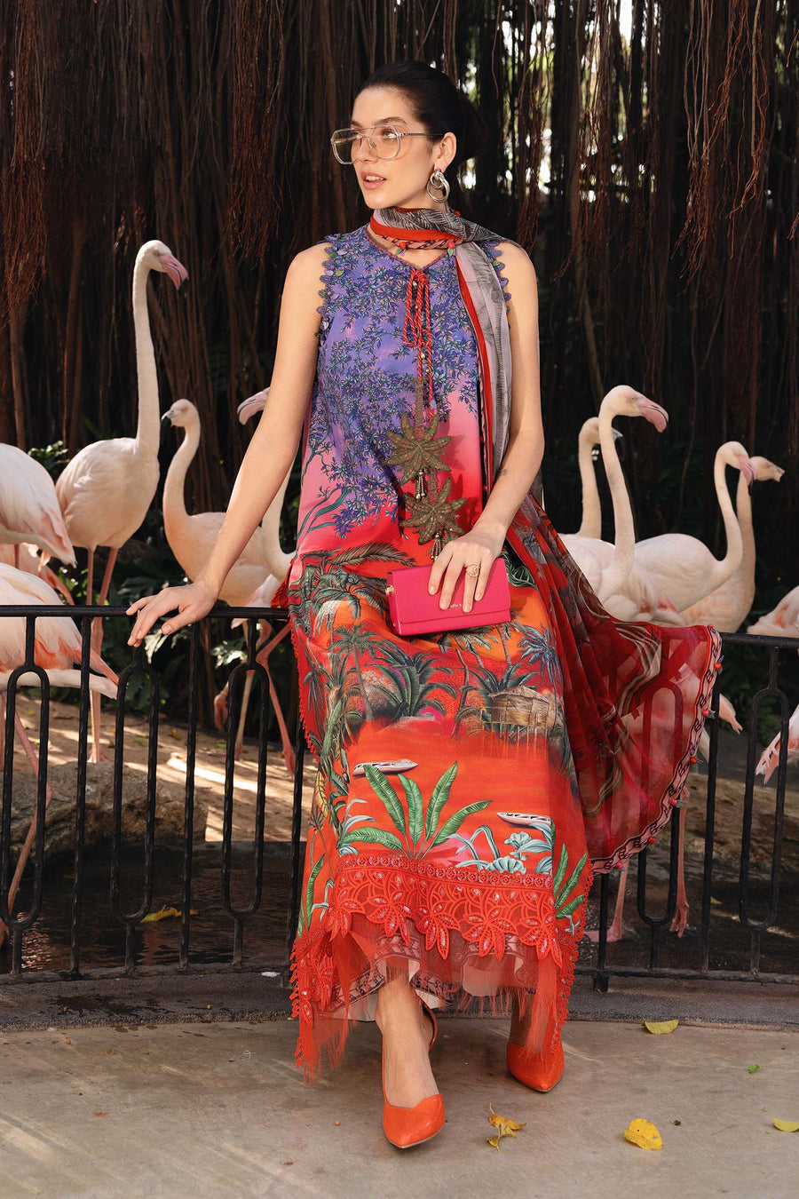 Maria.B MPrints Embroidered Lawn Unstitched 3Pc Suit MPT-2907-B