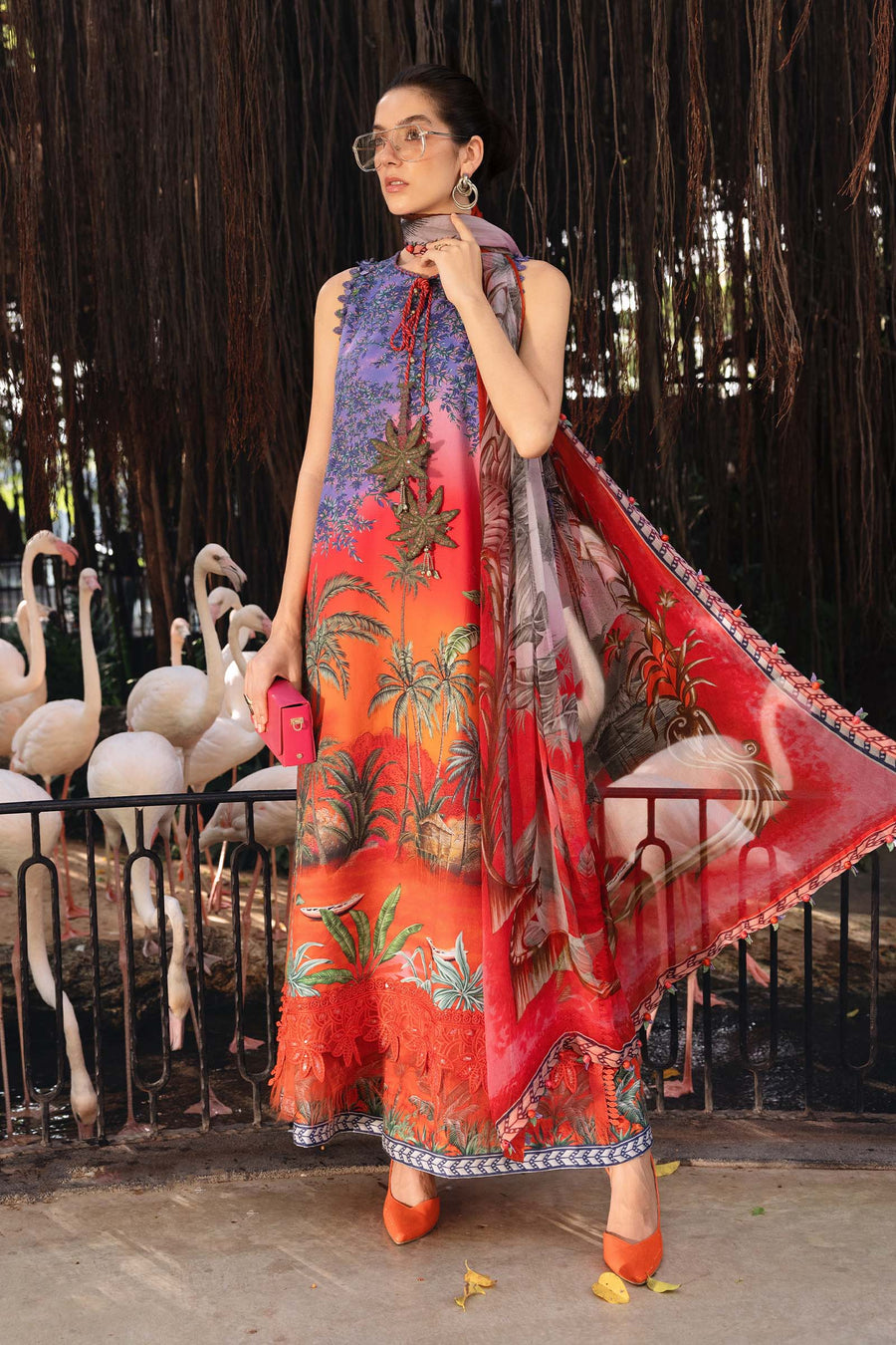 Maria.B MPrints Embroidered Lawn Unstitched 3Pc Suit MPT-2907-B