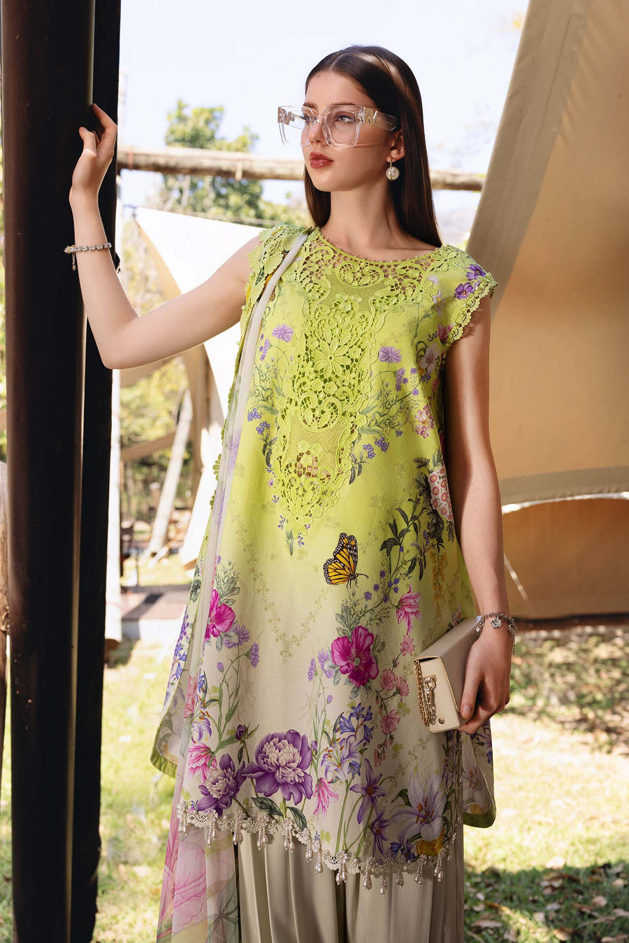 Maria.B MPrints Embroidered Lawn Unstitched 3Pc Suit MPT-2909-A