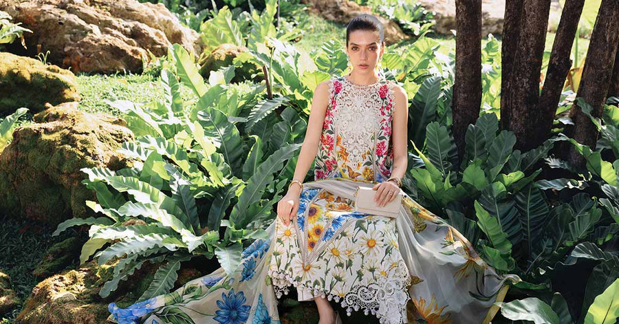 Maria.B MPrints Embroidered Lawn Unstitched 3Pc Suit MPT-2910-A