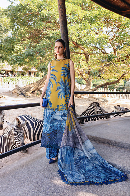 Maria.B MPrints Embroidered Lawn Unstitched 3Pc Suit MPT-2911-A