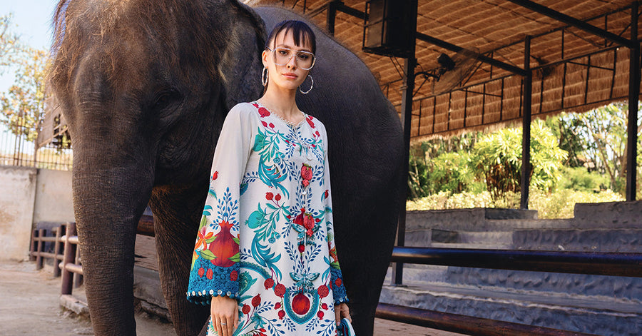 Maria.B MPrints Embroidered Lawn Unstitched 3Pc Suit MPT-2912-A